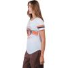 imageUltra Game Womens NFL Official Soft Mesh Varsity Stripe TShirtWhite