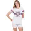 imageUltra Game Womens NFL Official Soft Mesh Varsity Stripe TShirtWhite