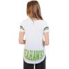 imageUltra Game Womens NFL Official Soft Mesh Varsity Stripe TShirtWhite