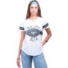 imageUltra Game Womens NFL Official Soft Mesh Varsity Stripe TShirtWhite