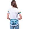 imageUltra Game Womens NFL Official Soft Mesh Varsity Stripe TShirtWhite