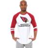 imageUltra Game Adults NFL Official Super Soft Raglan Baseball Long Sleeve TShirtWhite