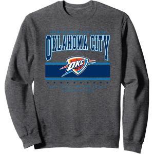 imageNBA Official Oklahoma City Thunder Up Top SweatshirtDark Heather Grey