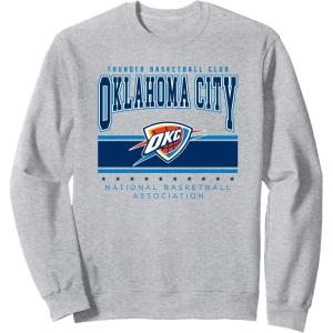 imageNBA Official Oklahoma City Thunder Up Top SweatshirtHeather Grey