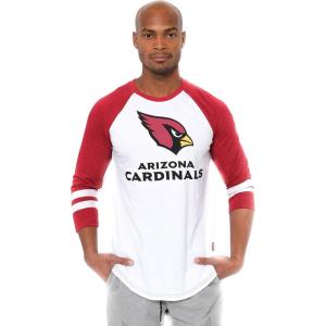 imageUltra Game Adults NFL Official Super Soft Raglan Baseball Long Sleeve TShirtWhite