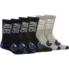 imageUltra Game Boys NBA Official Athletic Cushioned Vertical Attack Team Crew Socks  3 PackAssorted