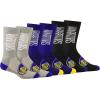 imageUltra Game Boys NBA Official Athletic Cushioned Vertical Attack Team Crew Socks  3 PackAssorted