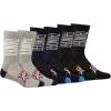 imageUltra Game Mens NBA Official Athletic Cushioned Vertical Attack Team Crew Socks3 PackTeam Color
