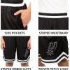imageUltra Game Mens NBA Official Soft Air Mesh Teamster Basketball Shorts  Classic FitBlack
