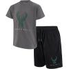 imageUltra Game NBA boys Nba Official Super Soft Game Time Tshirt amp Shorts SetHeather Charcoal