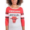 imageUltra Game Womens NBA Official Standard T Raglan Baseball 34 Long Sleeve Tee ShirtHeather Gray