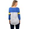 imageUltra Game Womens NBA Official Standard T Raglan Baseball 34 Long Sleeve Tee ShirtHeather Gray