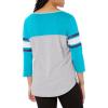 imageUltra Game Womens NBA Official Standard T Raglan Baseball 34 Long Sleeve Tee ShirtHeather Gray