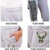 imageUltra Game Womens NBA Official Super Soft Active Fleece Sweatpants JoggersHeather Gray