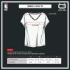 imageUltra Game Womens NBA Official VNeck Rhinestone Short Sleeve Tee ShirtCharcoal