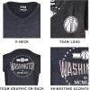 imageUltra Game Womens NBA Official VNeck Rhinestone Short Sleeve Tee ShirtCharcoal