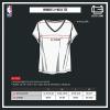 imageUltra Game Womens NBA Official VNeck Rhinestone Short Sleeve Tee ShirtTeam Color 2