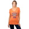 imageUltra Game Womens NBA Official VNeck Rhinestone Short Sleeve Tee ShirtTeam Color
