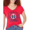 imageUltra Game Womens NBA Official VNeck Rhinestone Short Sleeve Tee ShirtTeam Color