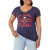imageUltra Game Womens NBA Official VNeck Rhinestone Short Sleeve Tee ShirtTeam Color
