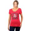 imageUltra Game Womens NBA Official VNeck Rhinestone Short Sleeve Tee ShirtTeam Color