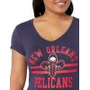 imageUltra Game Womens NBA Official VNeck Rhinestone Short Sleeve Tee ShirtTeam Color
