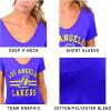 imageUltra Game Womens NBA Official VNeck Rhinestone Short Sleeve Tee ShirtTeam Color