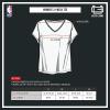 imageUltra Game Womens NBA Official VNeck Rhinestone Short Sleeve Tee ShirtTeam Color