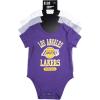 imageUltra Game Youth NBA Official Baby Super Soft Cotton 3 Pack Creeper BodysuitAssorted