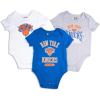 imageUltra Game Youth NBA Official Baby Super Soft Cotton 3 Pack Creeper BodysuitAssorted