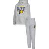 imageUltra Game Youth NBA Official Super Soft Hoodie Sweatshirt and Sweatpants Joggers SetHeather Gray
