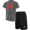 imageUltra Game boys Nba Official Super Soft Game Time Tshirt amp Shorts SetHeather Charcoal