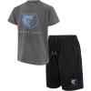 imageUltra Game boys Nba Official Super Soft Game Time Tshirt amp Shorts SetHeather Charcoal