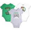 imageUltra Game Youth NBA Official Baby Super Soft Cotton 3 Pack Creeper BodysuitAssorted
