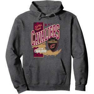 imageNBA Official Cleveland Cavaliers Barred Player Hunger Pullover HoodieDark Heather Grey