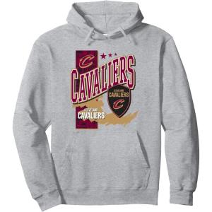 imageNBA Official Cleveland Cavaliers Barred Player Hunger Pullover HoodieHeather Grey