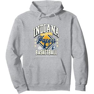 imageNBA Official Indiana Pacers Hardcover Pullover HoodieHeather Grey
