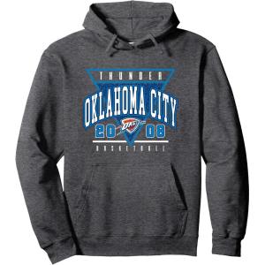 imageNBA Official Oklahoma City Thunder Dead Ball Hassle Pullover HoodieDark Heather Grey