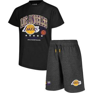 imageUltra Game Boys NBA Official Super Soft TShirt amp Basketball Shorts SetBlack