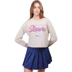 imageUltra Game Womens NBA Official Super Soft Crop Top ShirtSand