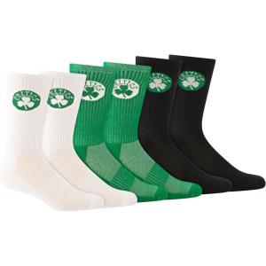 imageUltra Game boys Nba Official Athletic Cushioned Core Logo Team Crew Socks  3 PackAssorted